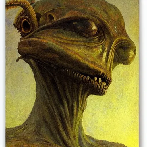 Image similar to alien by ilya repin