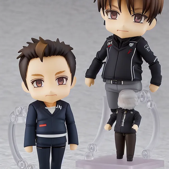 Image similar to an anime nendoroid figurine of Elon Musk, fantasy, figurine , product photo