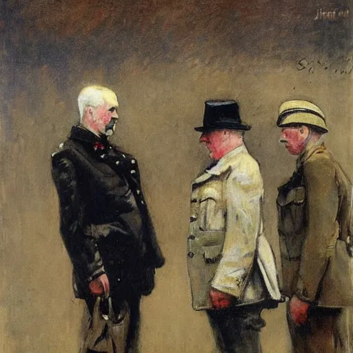 Image similar to statesmen of world war one by sir james guthrie