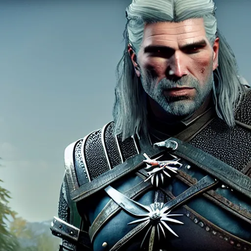 Image similar to anson mount as gerlat in the witcher 3