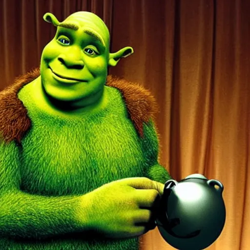 Image similar to shrek received nobel price