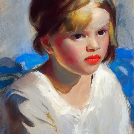Prompt: greg manchess girl with the pearl earing