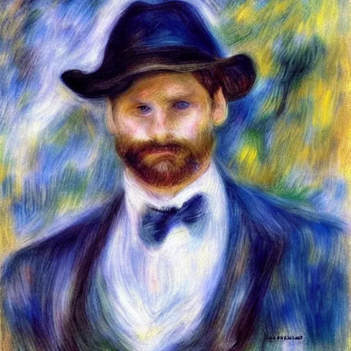 Image similar to viggo mortensen art by renoir.