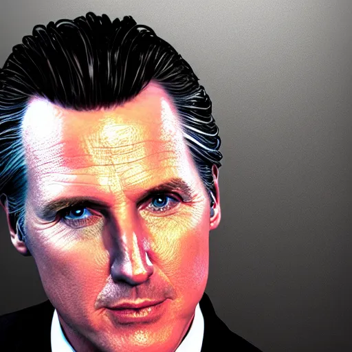 Image similar to Gavin Newsom's face as a dartboard, 3d render, digital art, artstation, hyper realistic, 8k