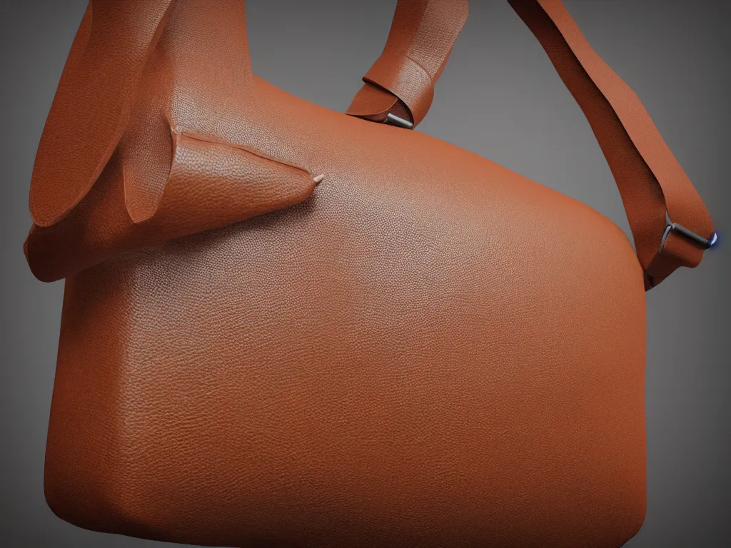 Prompt: leather bag in the style of insect, designed by brand mlouye, product concept, 3 d render, octane renderer, raytracing, 8 k resolution, rim light, hyperrealistic, photorealistic, high definition, highly detailed, tehnicolor, product photography, masterpiece