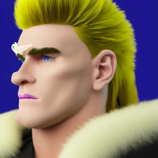 Image similar to vanilla ice but his hair is made out of ice cream vanilla ice cream his hair is completely made out of vanilla vanilla ice cream, realistic, hyperrealistic, ultra realistic, real, real world, highly detailed, very detailed, extremely detailed, intricate details, 8 k resolution, hd quality