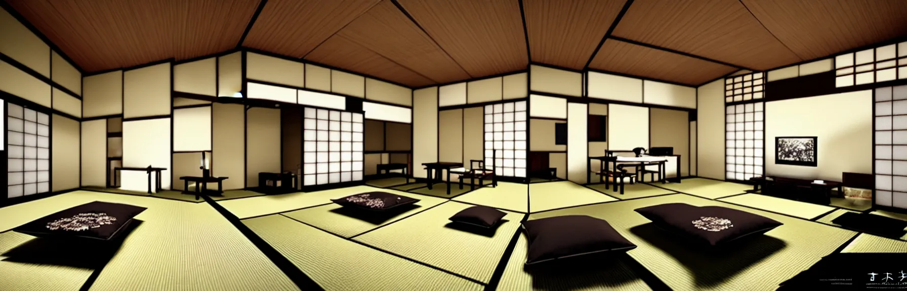 Image similar to a Japanese modern style luxurious living room, high definition, 8k, intricate and epic concept art, highly detailed, cinematic,