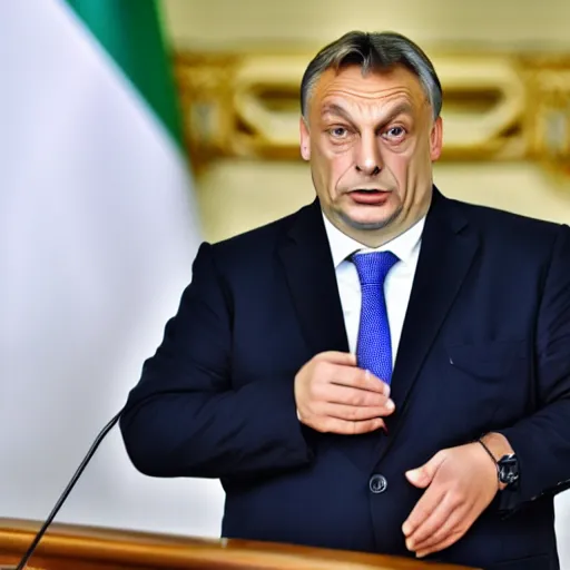 Image similar to Viktor Orban Starving