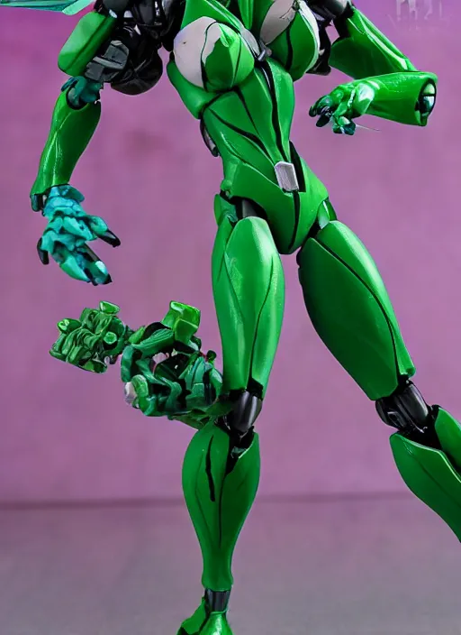 Image similar to Transformers Decepticon Poison Ivy action figure from Transformers: Robots in Disguise (2015), symmetrical details, by Hasbro, Takaratomy, tfwiki.net photography, product photography, official media