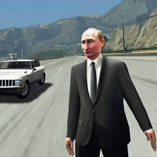 Image similar to Putin in GTA style