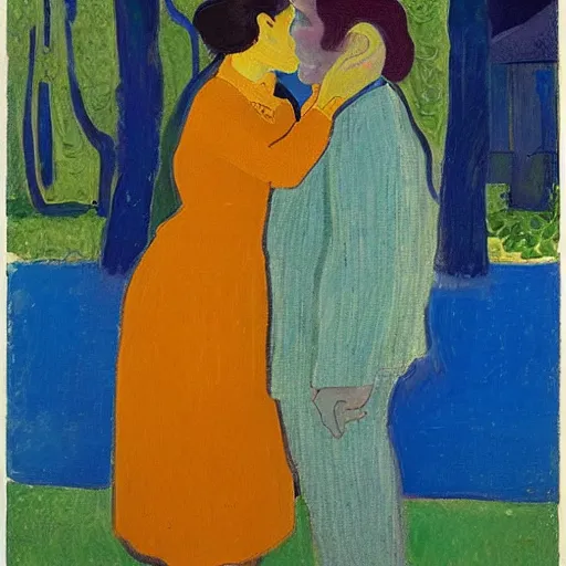 Image similar to man and woman by cuno amiet