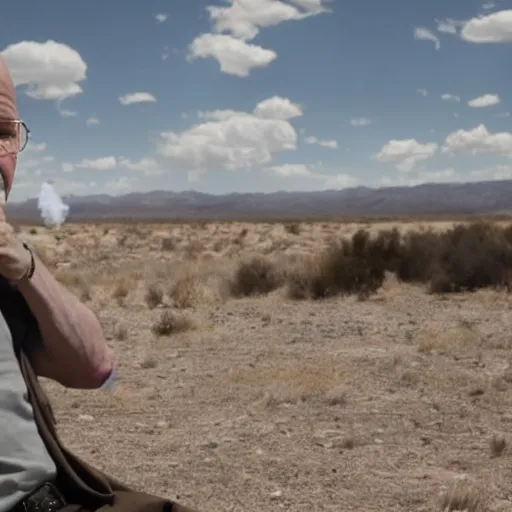 Prompt: A scene of Breaking Bad with Walter White smoking crack for the first time, realistic, photorealistic, high-resolution, 4k, large sensor dslr photo, Directed by Vince Gilligan