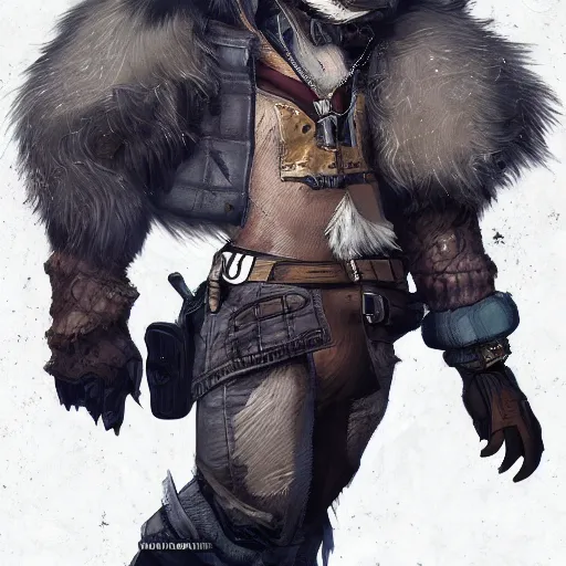 Image similar to A Wolf Scoundrel, Furry, Cyberpunk, digital art, award winning, artstation, masterpiece, very detailed,