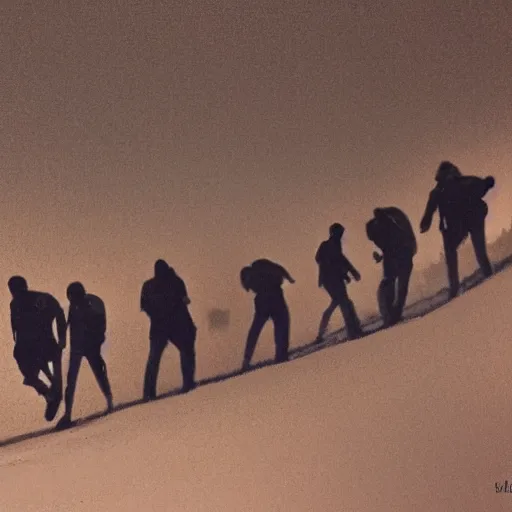 Prompt: night brothers crawling through the empty crack of morning