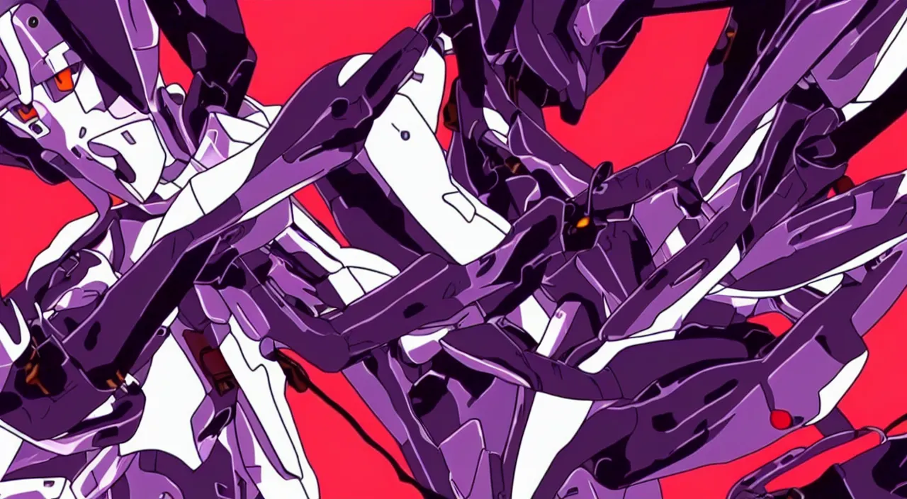 Prompt: eva that looks like tesla model 3, evangelion anime, full hd, hd anime, hd anime wallaper