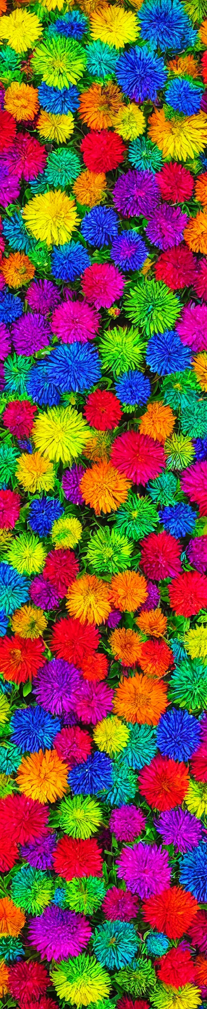 Image similar to vertical macro rainbow flowers