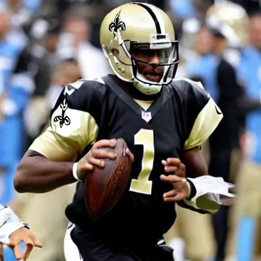 Image similar to Cam newton in a saints uniform