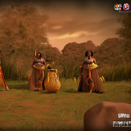 Image similar to ugly african princess, unreal engine 5,