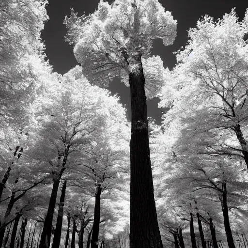 Image similar to trees in infrared