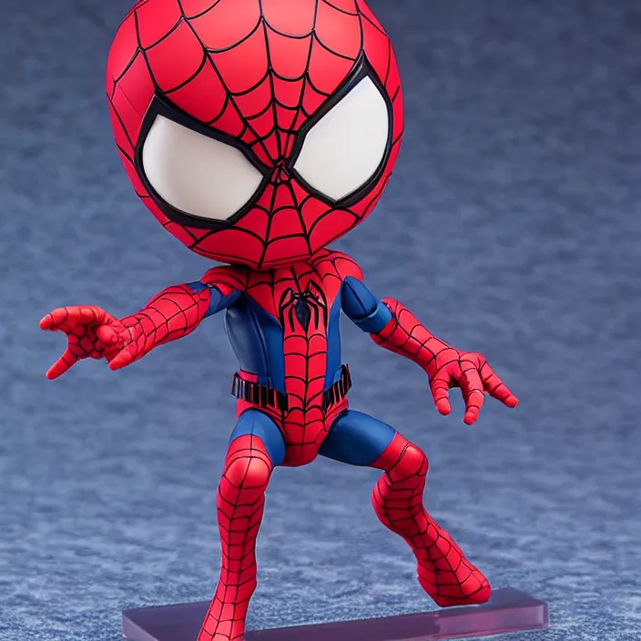 Image similar to tom holland, an anime nendoroid of tom holland spiderman, figurine, detailed product photo