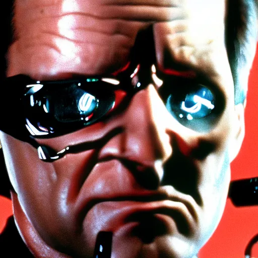 Prompt: bill murray starring as the terminator, movie still, 8 k