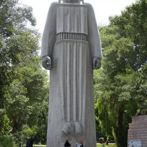 Image similar to giant concrete statue of Christ