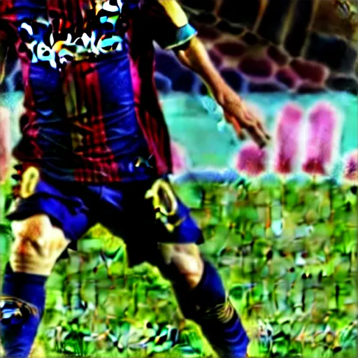 Image similar to Lionel Messi in WandaVision very detailed 4k quality super realistic