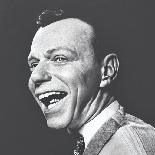 Image similar to frank sinatra covered in face tattoos