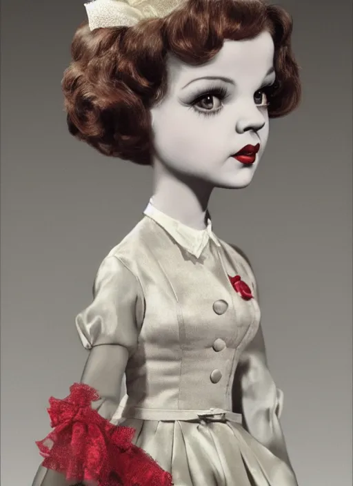 Image similar to a young judy garland as a mark ryden doll, detailed digital art, trending on Artstation