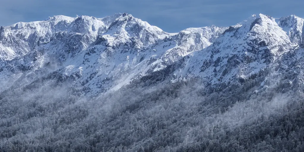 Image similar to snowy mountain backdrop
