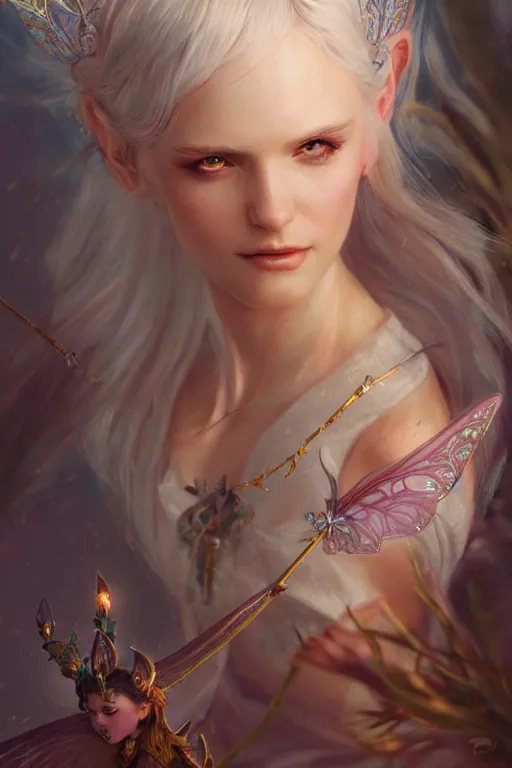 Image similar to fairy princess, highly detailed, d & d, fantasy, highly detailed, digital painting, trending on artstation, concept art, sharp focus, illustration, art by artgerm and greg rutkowski and fuji choko and viktoria gavrilenko and hoang lap