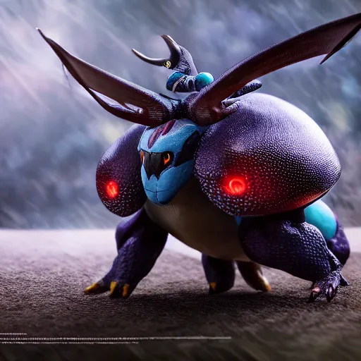 Image similar to photography of a realistic kabuto animal, ultra detailed, 8 k, cinematic lighting, natural background, trending on artstation, pokemon