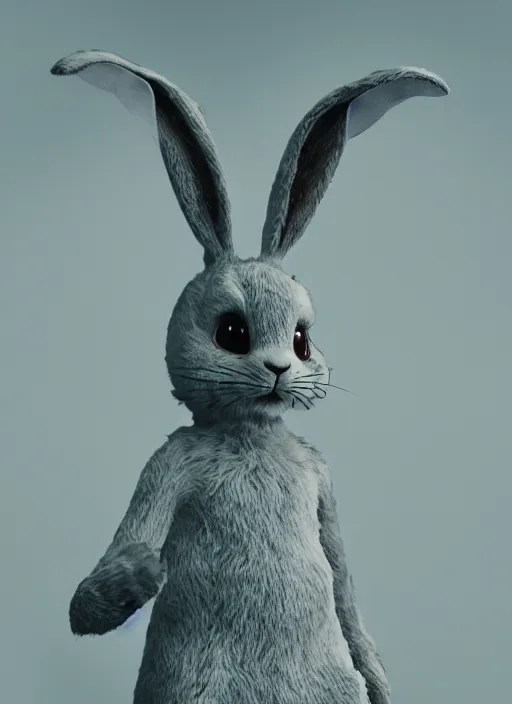 Image similar to donnie darko bunny dimension photographed by michael tullberg, cinematic lighting, photorealistic, octane render 8 k depth of field 3 d masterpiece