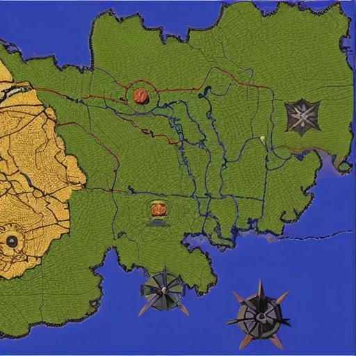 Prompt: the historically accurate factions map of active tribe around Londinium in 100BC. Unreal engine