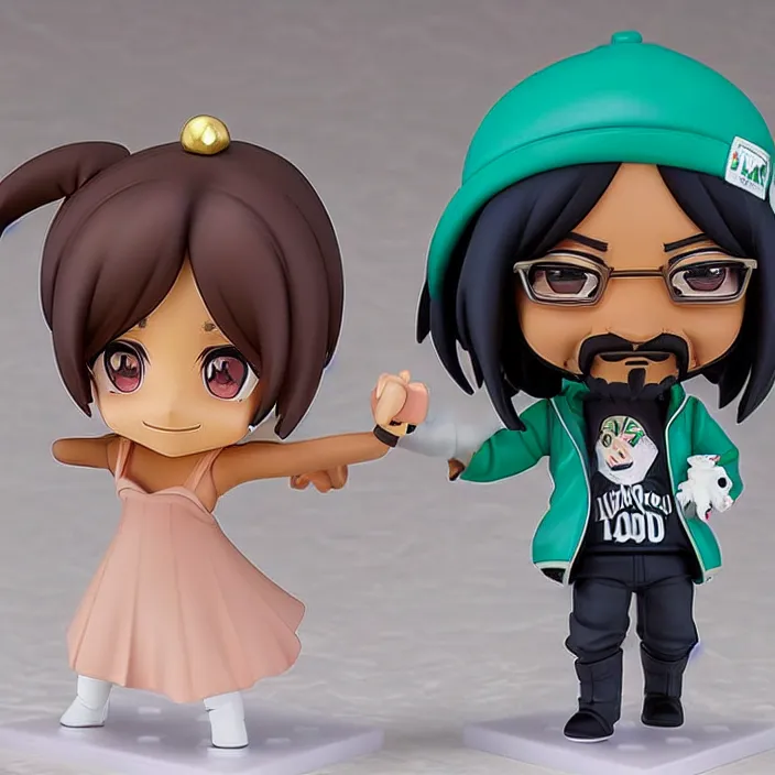 Prompt: Snoop Dogg, An anime nendoroid of Snoop Dogg, figurine, detailed product photo