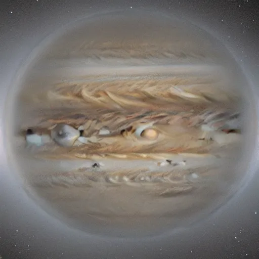 Prompt: jupiter as seen from the surface of io