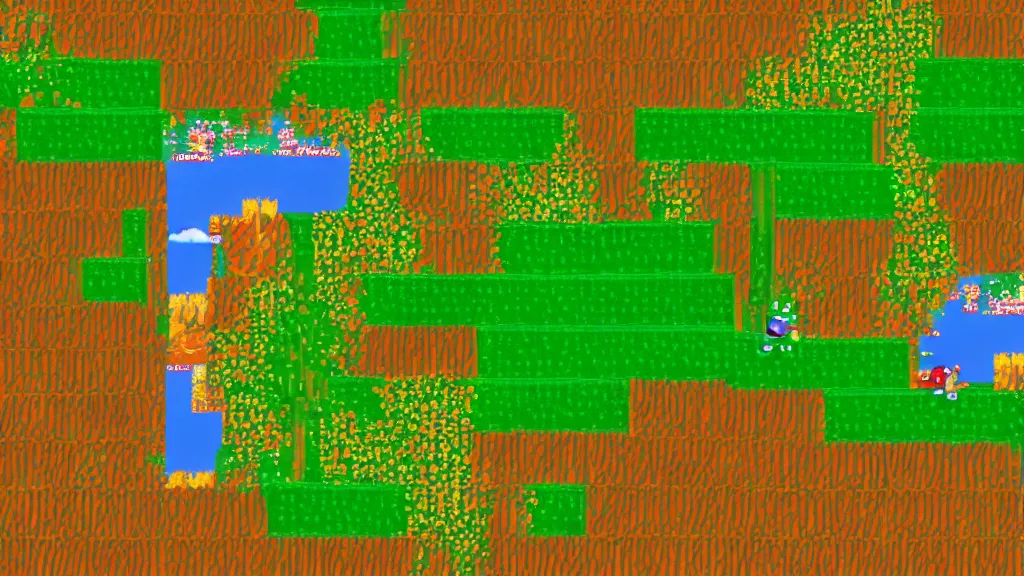 Prompt: emerald hills in the style of sonic 2 screenshot