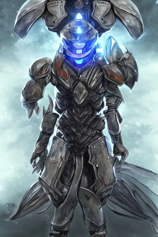 Image similar to helmet armor guardian destiny in witch queen illumination ray tracing hdr fanart arstation by sung choi robot ninja mask and eric pfeiffer and gabriel garza and casper konefal