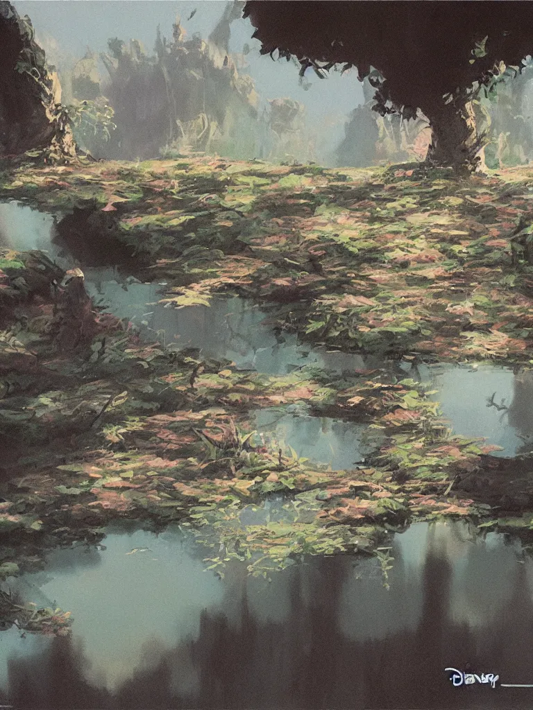 Image similar to reflections by disney concept artists, blunt borders, rule of thirds