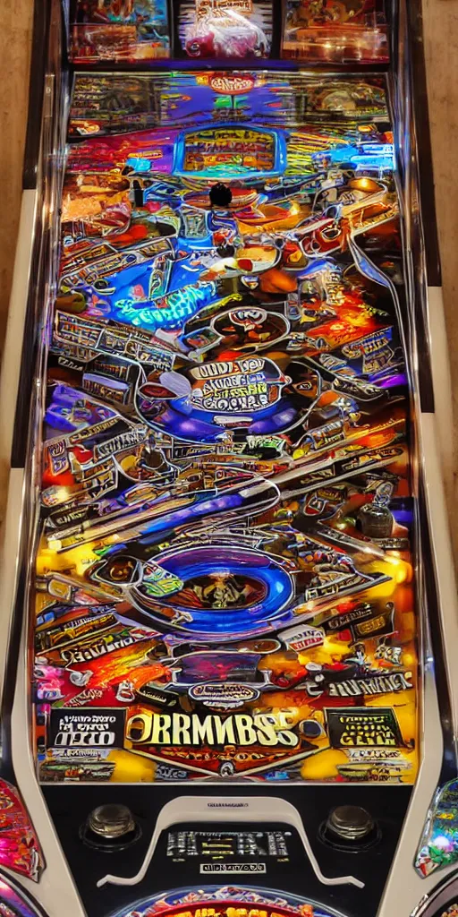 Prompt: ”pinball dreams”