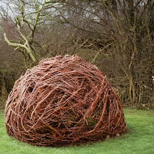 Prompt: Liminal space in outer space by Patrick Dougherty