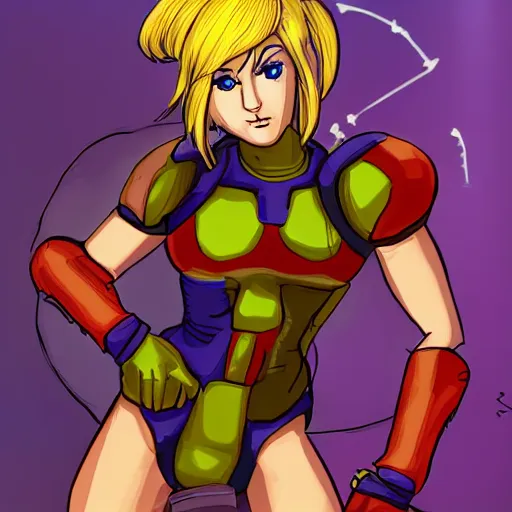 Image similar to samus aran as mom