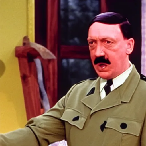 Prompt: A still of Hitler in The Fresh Prince of Bel-Air