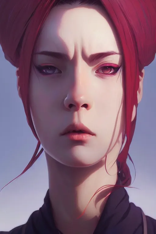 Image similar to A portrait of Pain from Akatsuki, RPG Reference, art by ilya kuvshinov, artgerm, Alphonse mucha, and Greg Rutkowski, Trending on Artstation, octane render, Insanely Detailed, 8k, HD