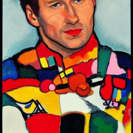 Image similar to christian horner portrait, style by kandinsky, portrait