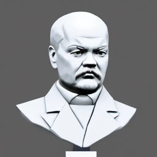 Image similar to Vladimir Lenin bust, Pixel Art