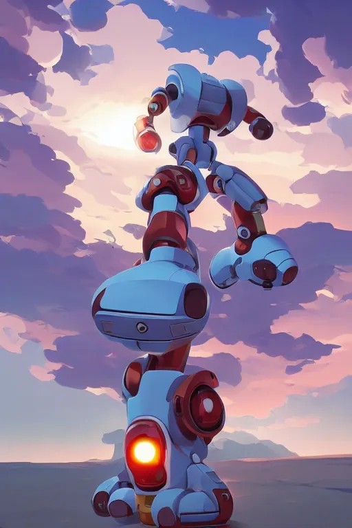 Image similar to metabots medabots medarotto medarot robot minimalist comics, behance hd by jesper ejsing, by rhads, makoto shinkai and lois van baarle, ilya kuvshinov, rossdraws global illumination ray tracing hdr radiating a glowing aura