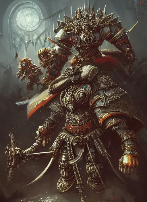 Image similar to warhammer, russia, fantasy, intricate, elegant, highly detailed, digital painting, artstation, concept art, matte, sharp focus, illustration