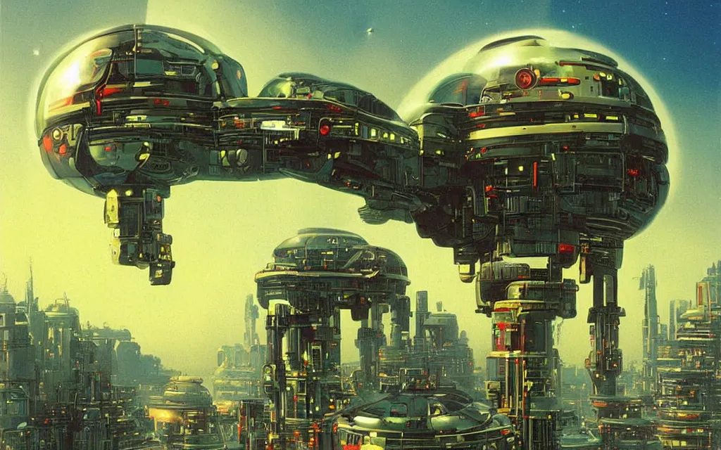 Image similar to a techno - spiritual utopian alien, perfect future, award winning digital art by chris foss