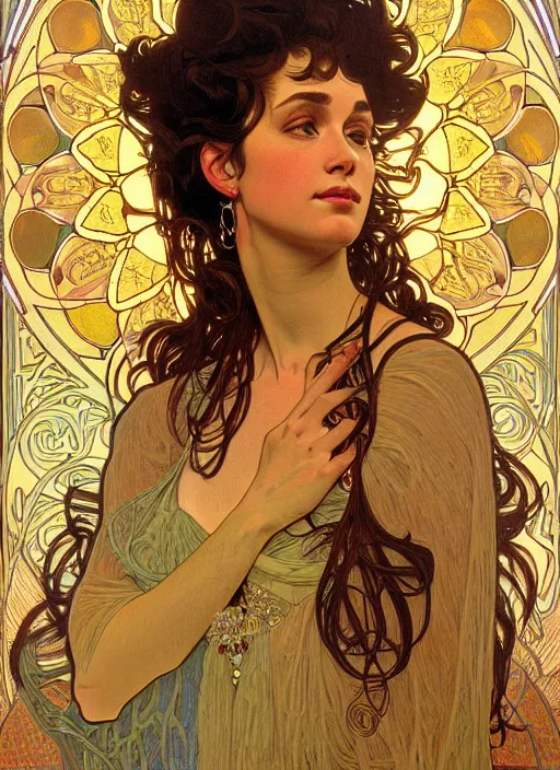 Image similar to oil portrait of singer - songwriter two feet, intricate, elegant, highly detailed, lighting, painting, artstation, smooth, illustration, art by greg rutowski and alphonse mucha